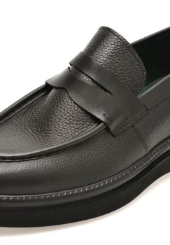 Mocasini OTTER negri, BR4469, din piele naturala imagine