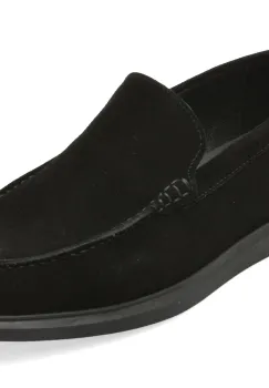 Mocasini OTTER negri, CJ60001, din piele intoarsa imagine