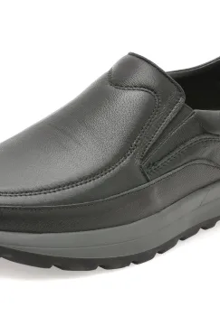 Mocasini OTTER negri, DD7015, din piele naturala imagine