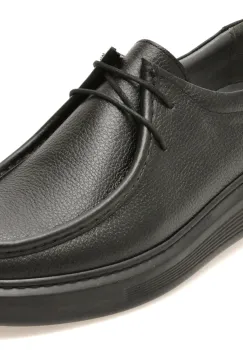 Mocasini OTTER negri, GNY617, din piele naturala imagine