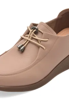 Mocasini PASS COLLECTION roz, J860010, din piele naturala imagine