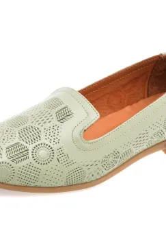 Mocasini PLANET verzi, 243292, din piele naturala imagine