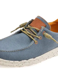 Mocasini REPLAY albastri, MM1201T, din material textil imagine