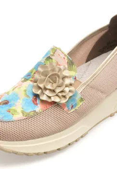 Mocasini RIEKER multicolor, N7460, din material textil imagine