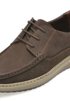 Mocasini SHOWMAN maro, SH4102, din nabuc imagine