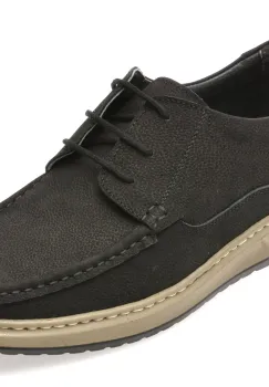 Mocasini SHOWMAN negri, SH4102, din nabuc imagine