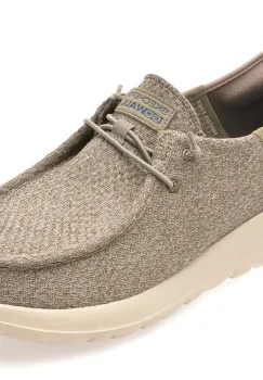 Mocasini SKECHERS gri, GO WALK MAX, din material textil imagine