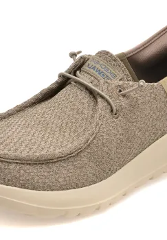 Mocasini SKECHERS gri, GO WALK MAX, din material textil imagine