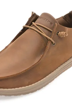 Mocasini SKECHERS maro, MELSON, din piele naturala imagine