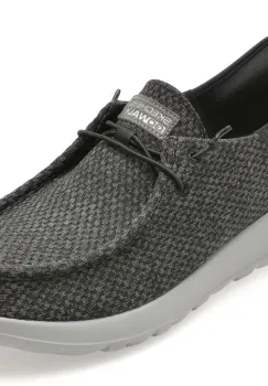 Mocasini SKECHERS negri, 216285, din material textil imagine