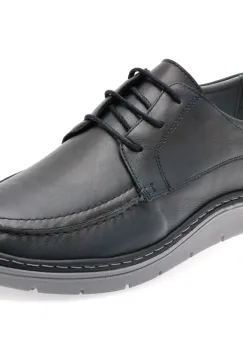 Pantofi BITE THE BULLET bleumarin, NR228E, din piele naturala imagine