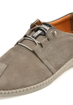 Pantofi BITE THE BULLET gri, SY365, din nabuc imagine