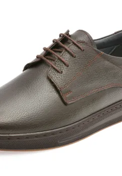 Pantofi BITE THE BULLET maro, RZ001, din piele naturala imagine