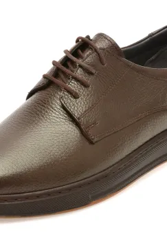 Pantofi BITE THE BULLET maro, RZ001, din piele naturala imagine