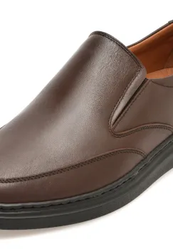 Pantofi BITE THE BULLET maro, UZ362, din piele naturala imagine