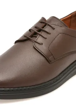 Pantofi BITE THE BULLET maro, UZ399, din piele naturala imagine