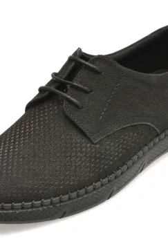 Pantofi BITE THE BULLET negri, 1823, din nabuc imagine