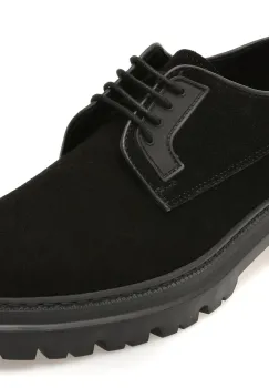Pantofi BITE THE BULLET negri, BLE3344, din piele intoarsa imagine
