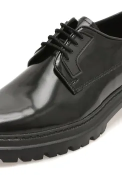 Pantofi BITE THE BULLET negri, BLE3344, din piele naturala imagine