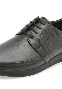 Pantofi BITE THE BULLET negri, BRL901, din piele naturala imagine