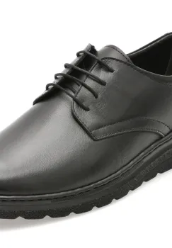 Pantofi BITE THE BULLET negri, FL362T, din piele naturala imagine