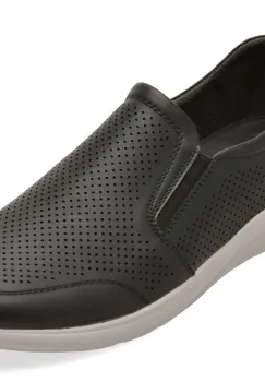 Pantofi BITE THE BULLET negri, H76, din piele naturala imagine
