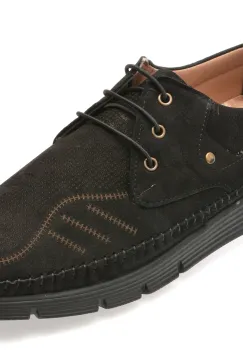 Pantofi BITE THE BULLET negri, OY2090, din nabuc imagine