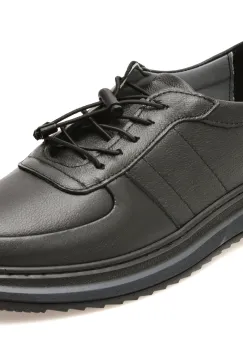 Pantofi BITE THE BULLET negri, OY5160, din piele naturala imagine