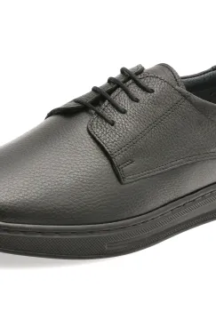 Pantofi BITE THE BULLET negri, RZ001, din piele naturala imagine