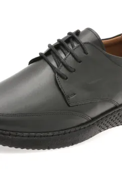 Pantofi BITE THE BULLET negri, RZ002, din piele naturala imagine