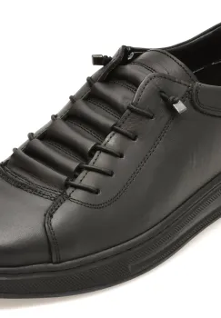 Pantofi BITE THE BULLET negri, RZ609, din piele naturala imagine