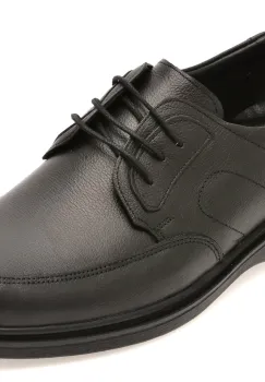 Pantofi BITE THE BULLET negri, RZ615, din piele naturala imagine