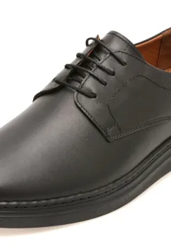 Pantofi BITE THE BULLET negri, UZ399, din piele naturala imagine