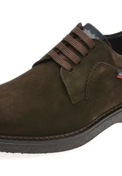 Pantofi CALLAGHAN maro, 12300, din piele intoarsa imagine