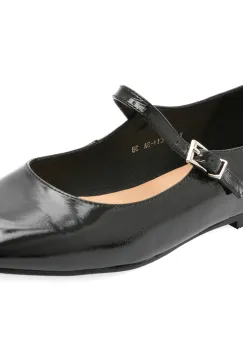 Pantofi casual EPICA negri, C11, din piele naturala lacuita imagine