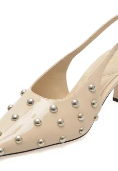 Pantofi eleganti ALDO bej, NAIARAH 108, din piele ecologica lacuita imagine