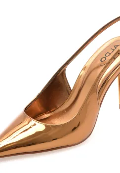 Pantofi eleganti ALDO bronz, SERALINA 222, din piele ecologica lacuita imagine