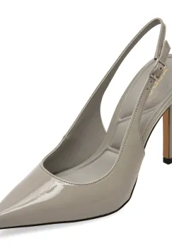 Pantofi eleganti ALDO gri, STESSY SLING 2.0, din piele ecologica lacuita imagine