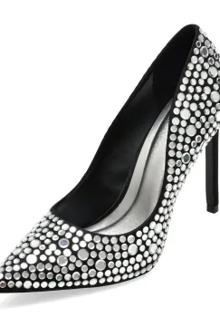 Pantofi eleganti ALDO negri, STESSY 2.0, din material textil imagine