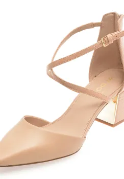 Pantofi eleganti ALDO nude, 13309292, din piele naturala imagine