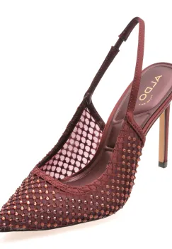 Pantofi eleganti ALDO visinii, MARCIANA 668, din material textil imagine