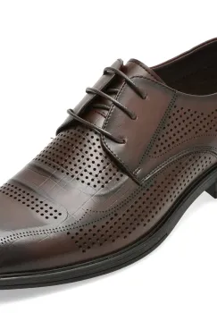 Pantofi eleganti BITE THE BULLET maro, 25C2118, din piele naturala imagine