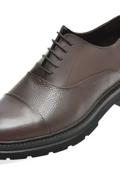 Pantofi eleganti BITE THE BULLET maro, FH410, din piele naturala imagine