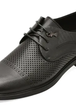 Pantofi eleganti BITE THE BULLET negri, 8503, din piele naturala imagine