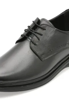 Pantofi eleganti BITE THE BULLET negri, FL500, din piele naturala imagine