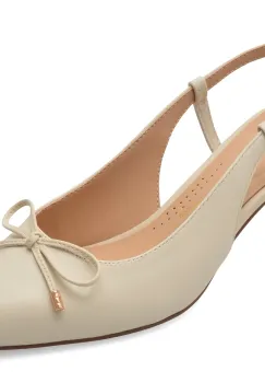 Pantofi eleganti CLARKS bej, ZAREY BOW, din piele naturala imagine