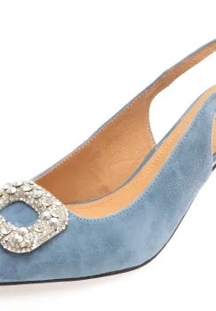 Pantofi eleganti EPICA albastri, 4A386, din piele intoarsa imagine