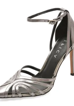 Pantofi eleganti EPICA argintii, 250926, din piele naturala imagine