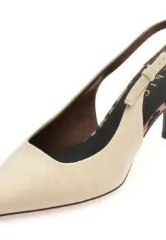 Pantofi eleganti EPICA bej, 26P2061, din material textil imagine