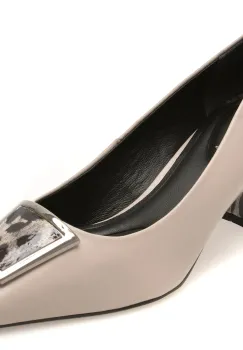 Pantofi eleganti EPICA gri, 1228879, din piele naturala imagine